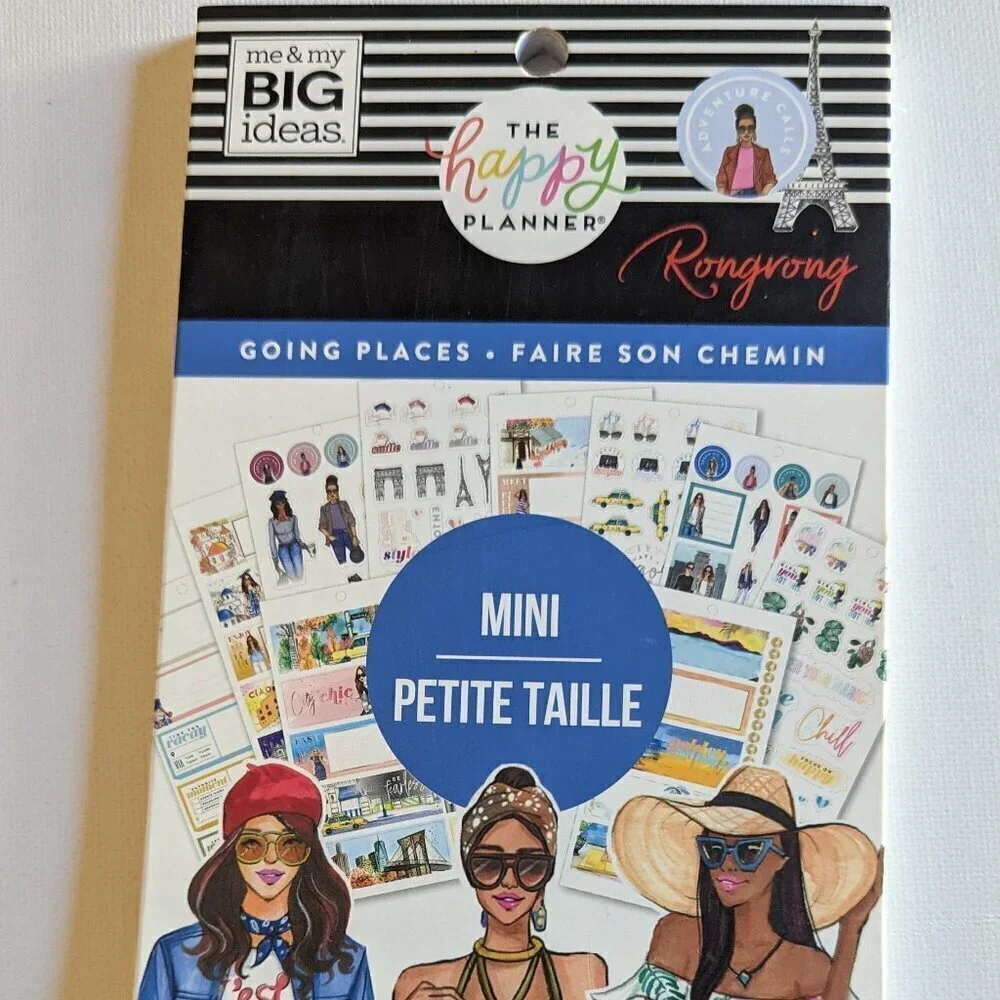 NWT Happy Planner Rong Rong 'Going Places' 544 pcs Sticker Book Mini Fashion NEW